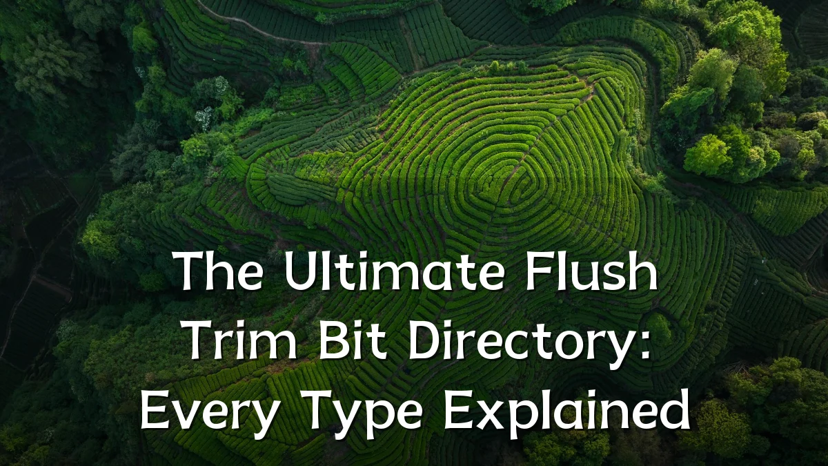 The Ultimate Flush Trim Bit Directory: Every Type Explained