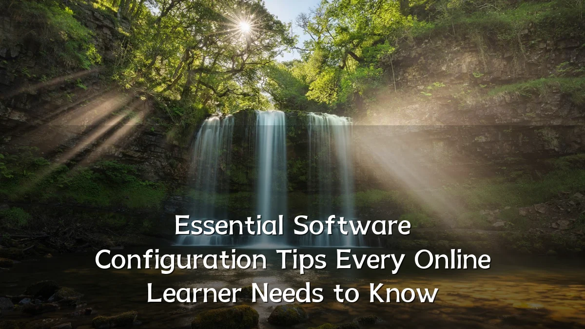 Essential Software Configuration Tips Every Online Learner Needs to Know