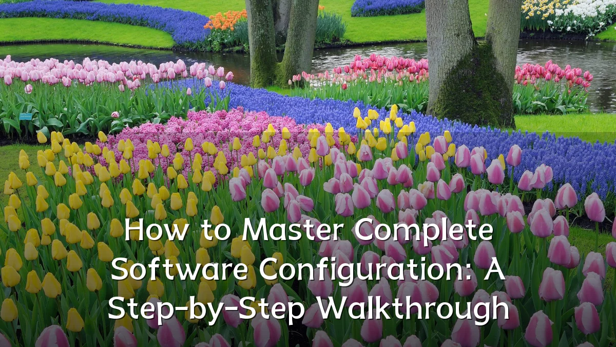 How to Master Complete Software Configuration: A Step-by-Step Walkthrough