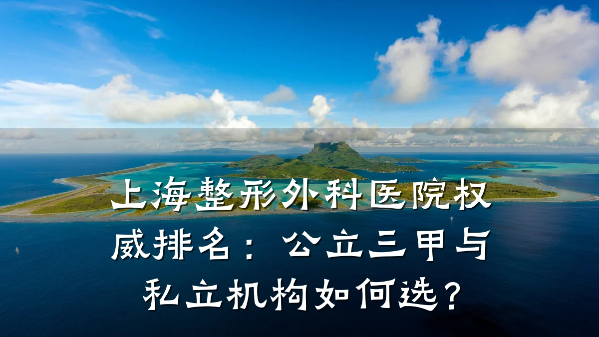 上海整形外科医院权威排名：公立三甲与私立机构如何选？
